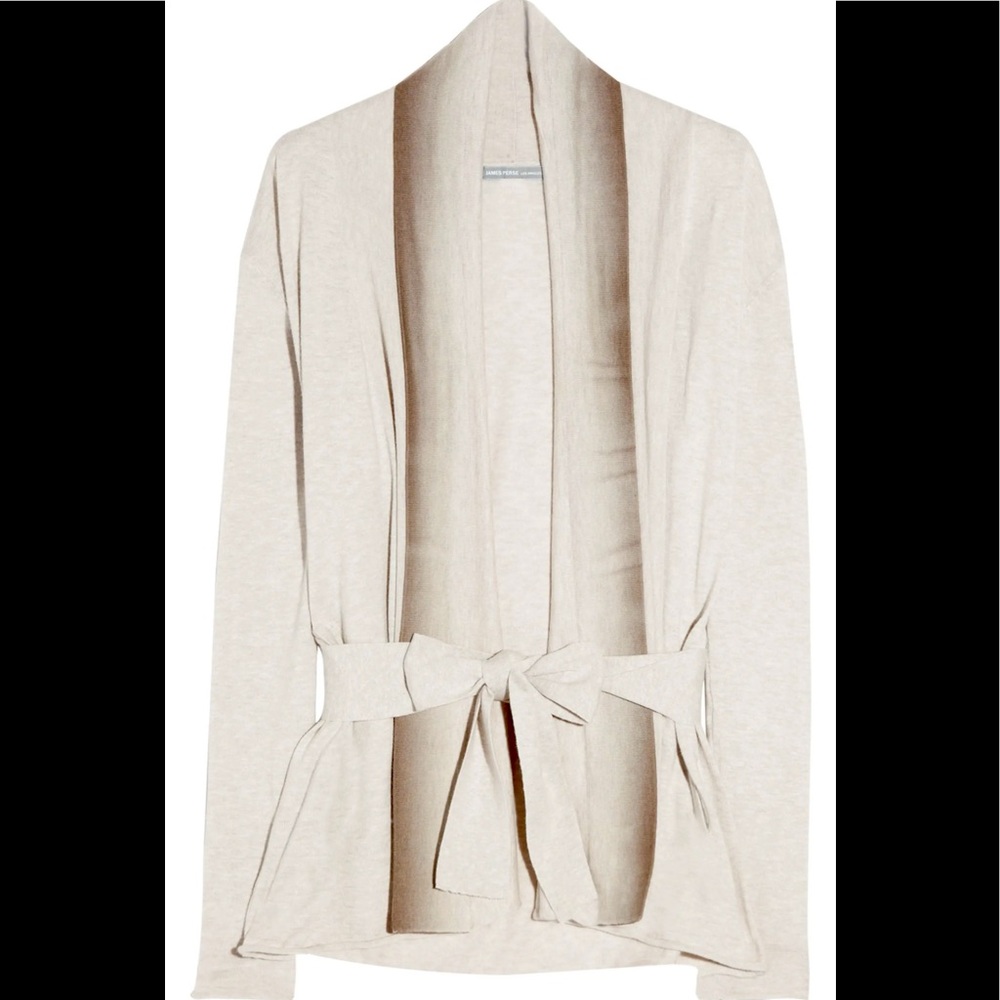James Perse Cream Cardigan Sweater